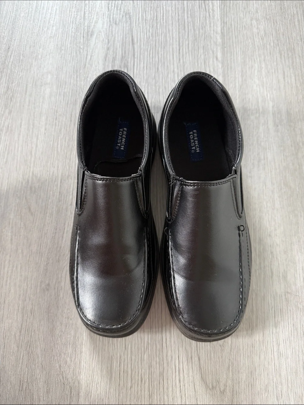 French Toast Black Slip-On Loafers for boys